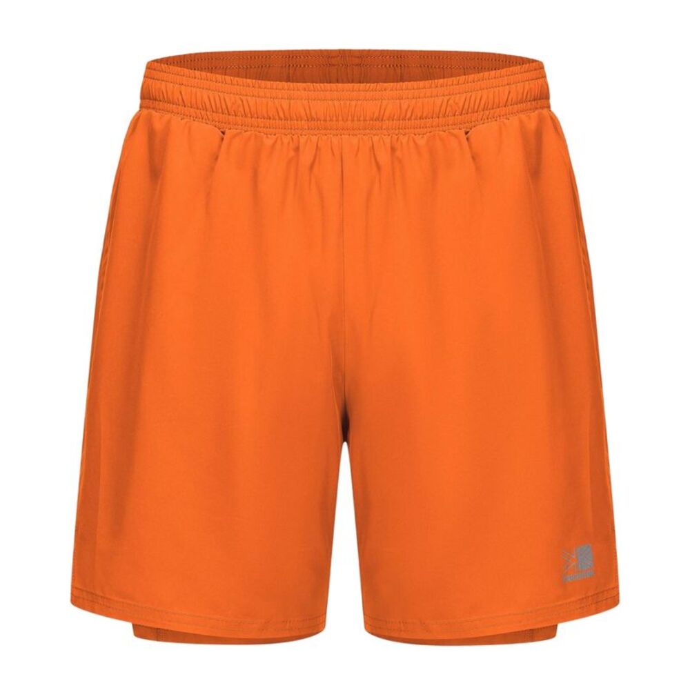 Karrimor Mens 2 in 1 Running Shorts / Fire Orange
